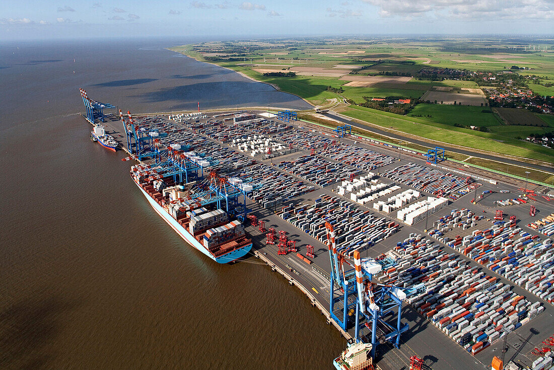 Containerhafen, Bremerhaven, Deutschland