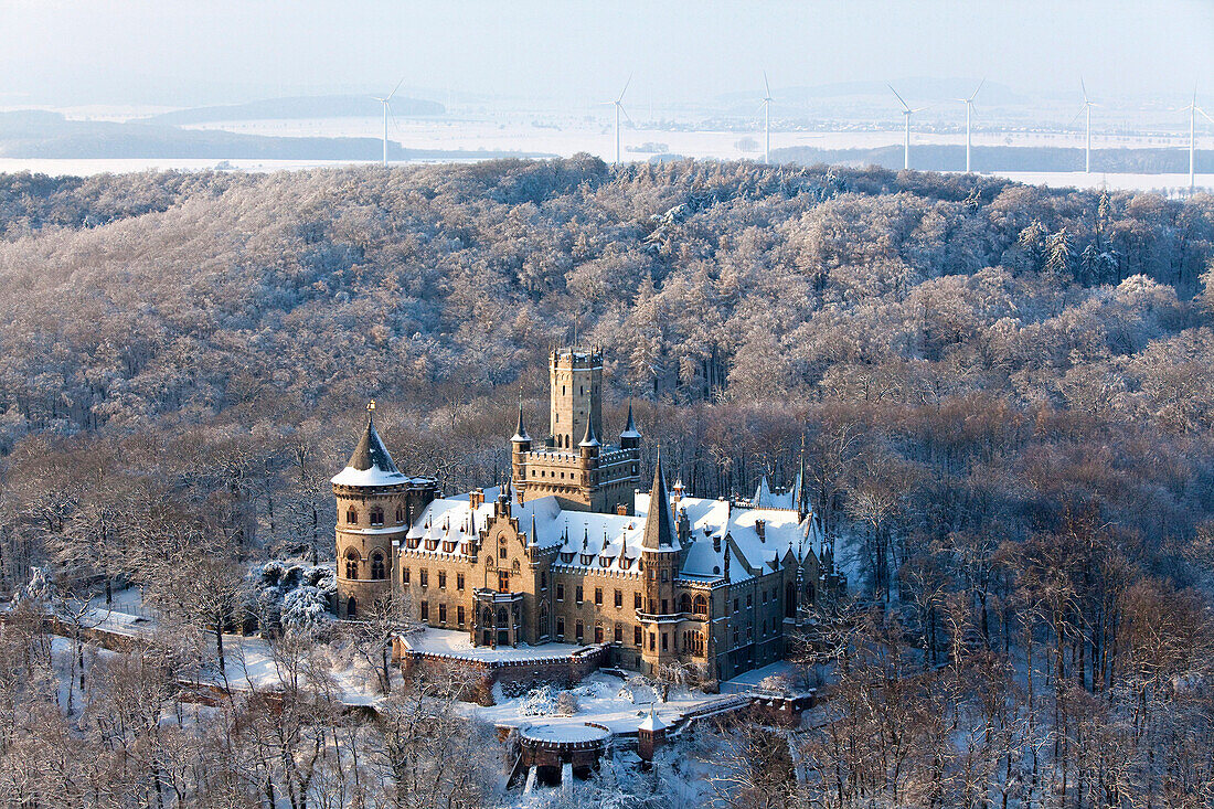 Luftaufnahme der Marienburg, Schulenburg, Pattensen, Niedersachsen, Deutschland