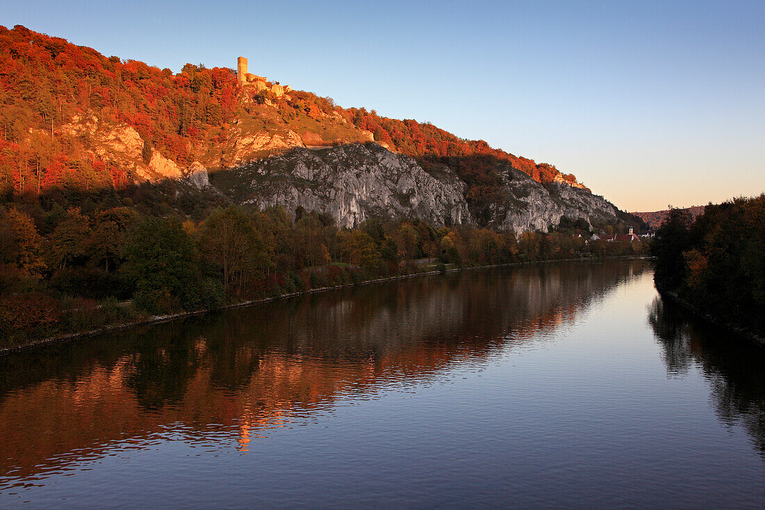 Burg Randeck über dem  Altmühltal, bei Essing, Naturpark Altmühltal, Fränkische Alb, Franken, Bayern, Deutschland