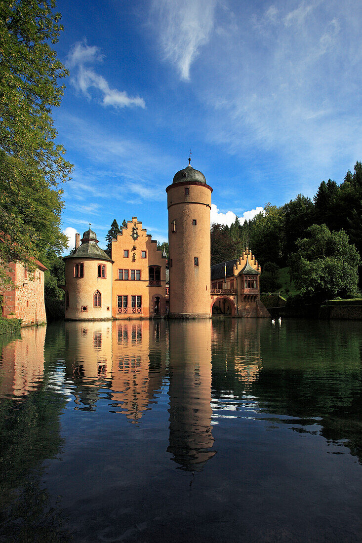Schloss Mespelbrunn, Mespelbrunn, Spessart, Franken, Bayern, Deutschland