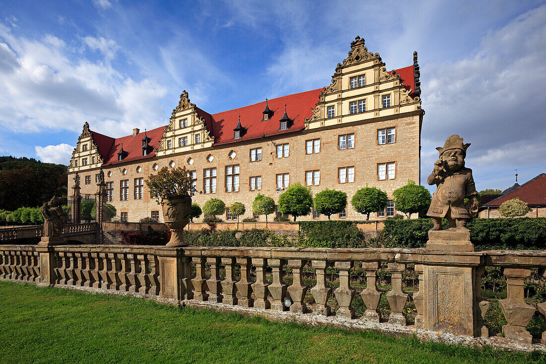 Schloss, Weikersheim, Taubertal, Romantische Strasse, Baden-Württemberg, Deutschland
