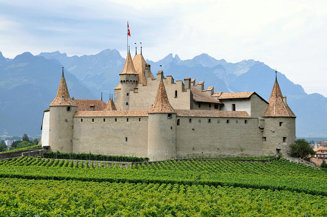 Aigle Castle, Aigle, Rhone valley, Vaud, Switzerland