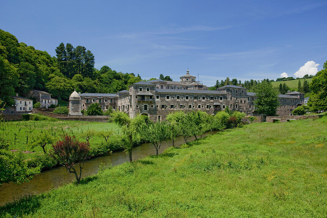 Monastery San Xulian y Basilisa de Samos, Samos, Galicia, Spain