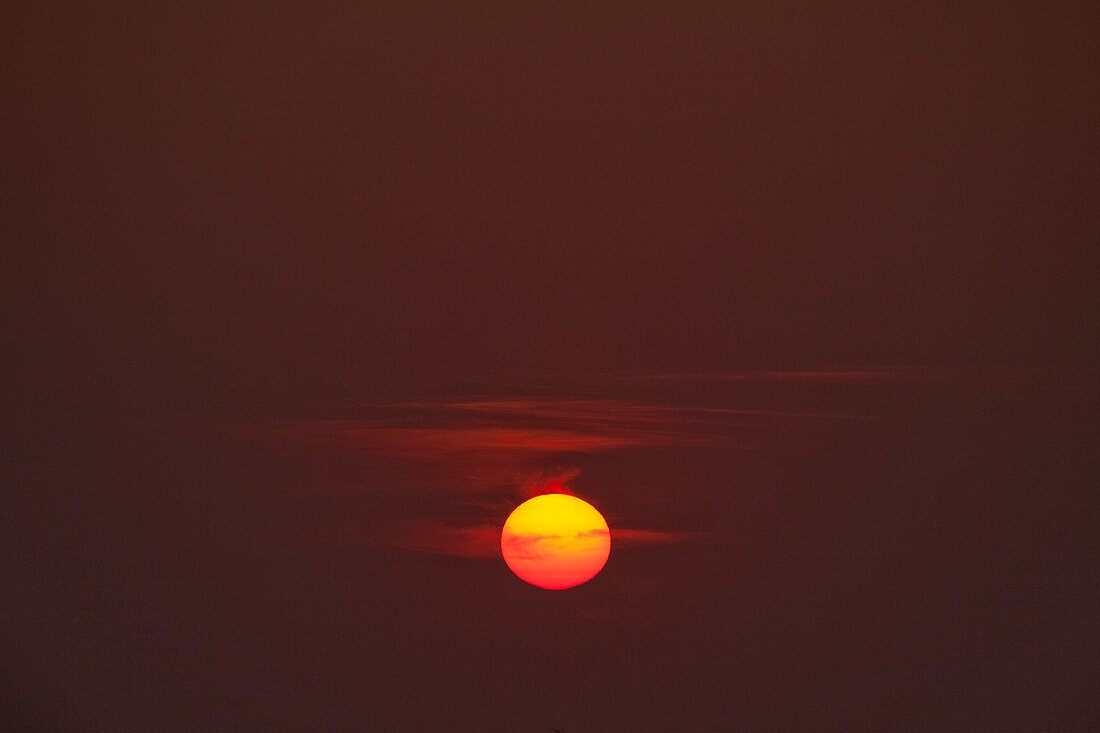 Sonnenuntergang, Provinz Pontevedra, Galicien, Nordspanien, Spanien, Europa