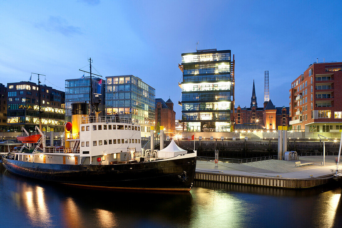 Blick auf den Sandtorkai, Sandtorhafen, Hafencity, Hansestadt Hamburg, Deutschland, Europa