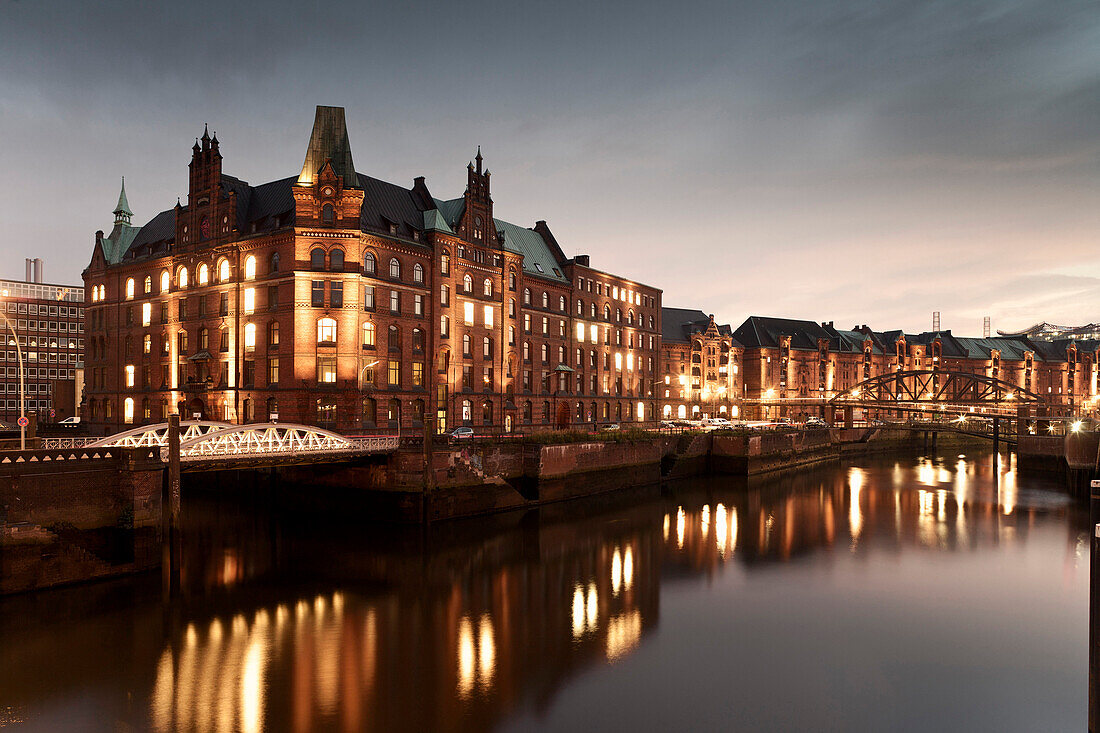 Sandthorquaihof, Speicherstadt, Hansestadt Hamburg, Deutschland, Europa