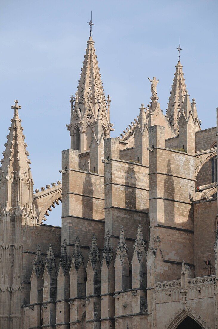 Gothic cathedral, Palma de Mallorca, Majorca, Balearic Islands, Spain