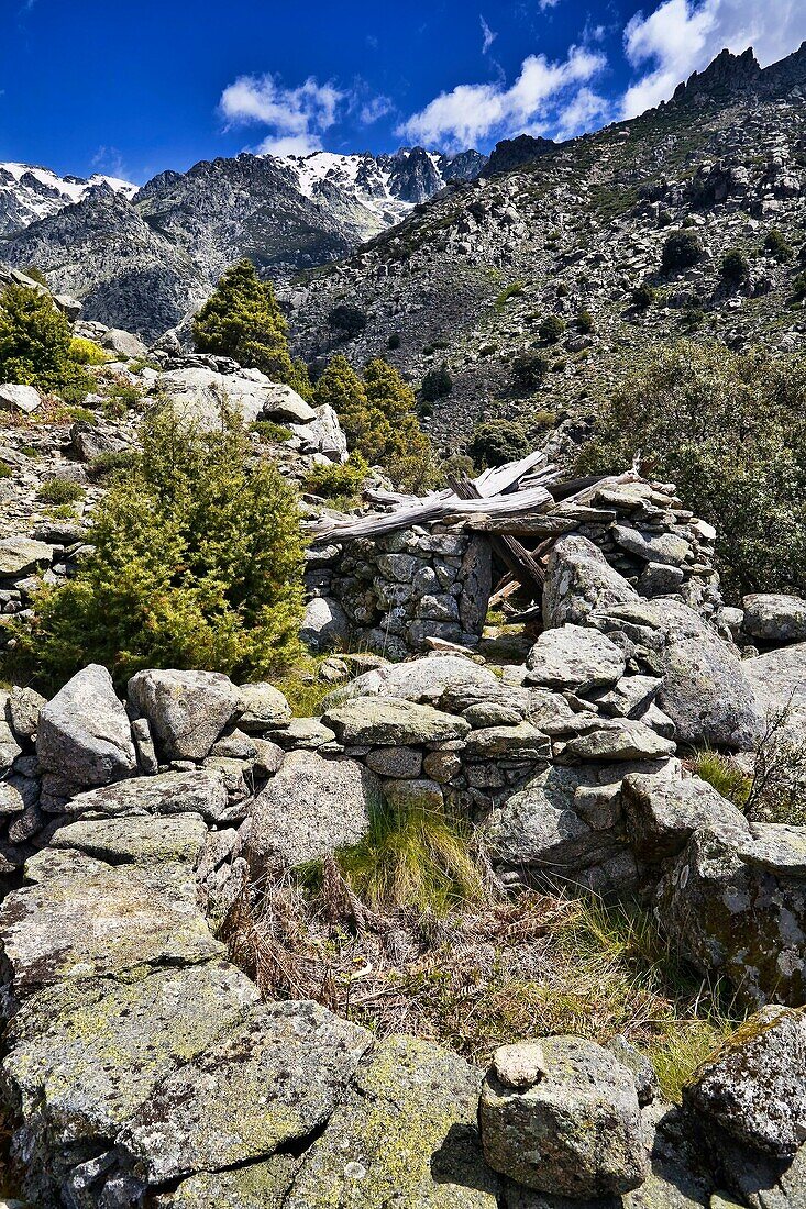 Chozos del Tio Domingo in the Sierra de Gredos Avila Spain Castilla León