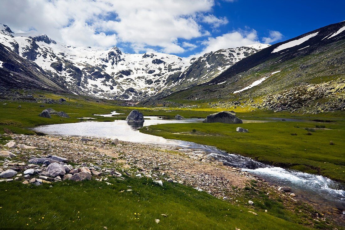 Circus and Laguna del Barco and Azagaya in the Sierra de Gredos Avila Castilla León Spain