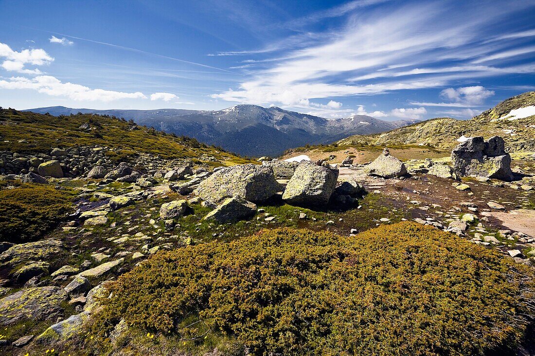 The Cuerda Larga from Peñalara Natural Park Spain Madrid