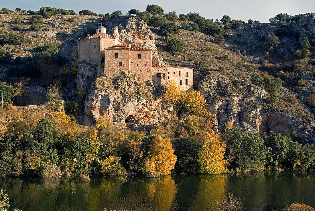 Chapel of San Saturio by river Duero, Soria, Castilla-Leon, Spain