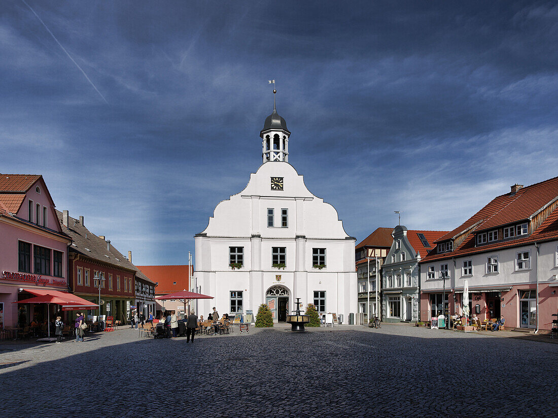 City Hall at the City Hall Square, Wolgast, Mecklenburg-Western Pomerania, Germany