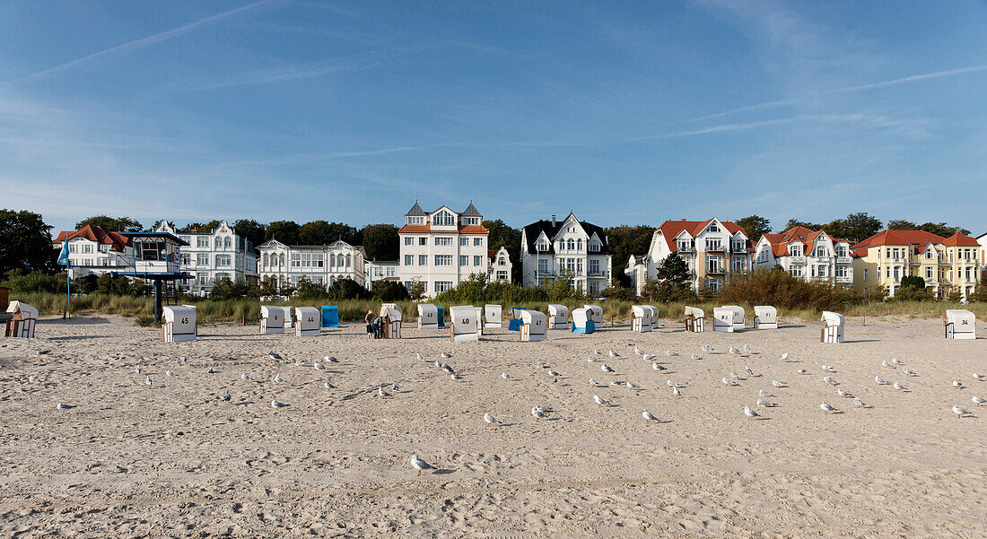 Seafront, Bansin, Usedom, Mecklenburg-Vorpommern, Germany