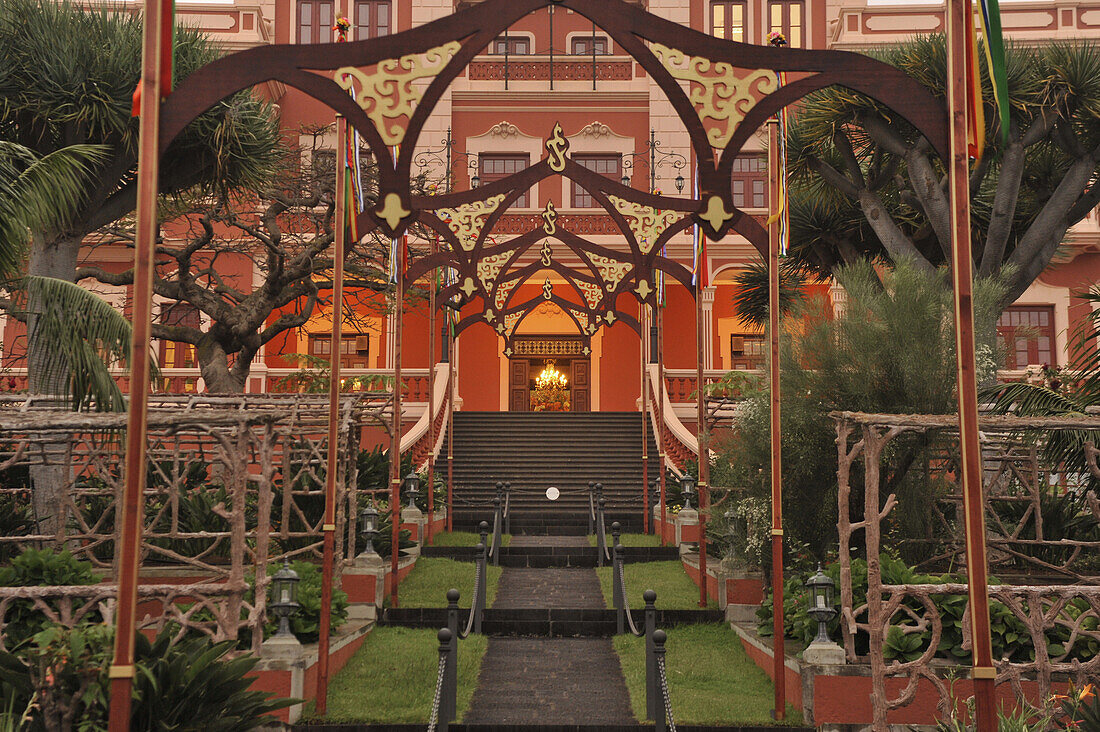 Liceo at La Orotava at evening, Tenerife, Canary Islands, Spain