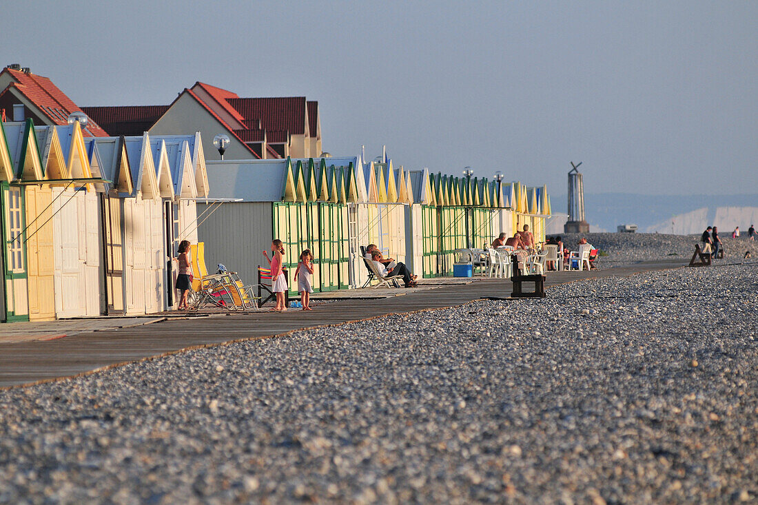 Beach Huts, Cayeux, Somme (80), Picardy, France