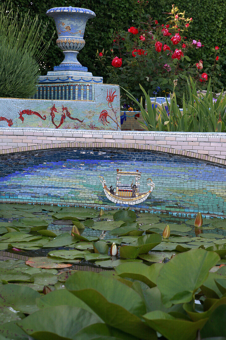 The Gardens Of La Feuilleraie, Mosaics And Pools, Happonvillers, Eure-Et-Loir (28), France