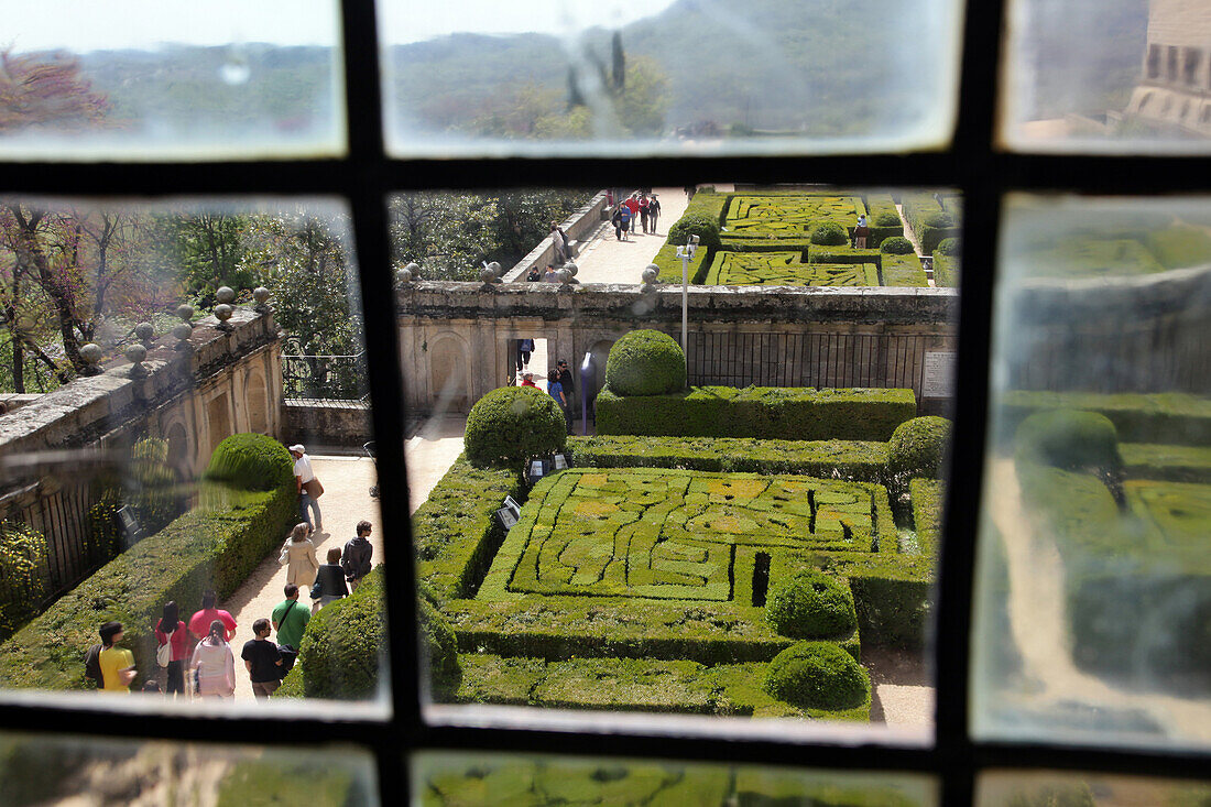View Of The Los Frailes Garden (The Monks' Garden), El Escorial Monastery, San Lorenzo De El Escorial, Spain