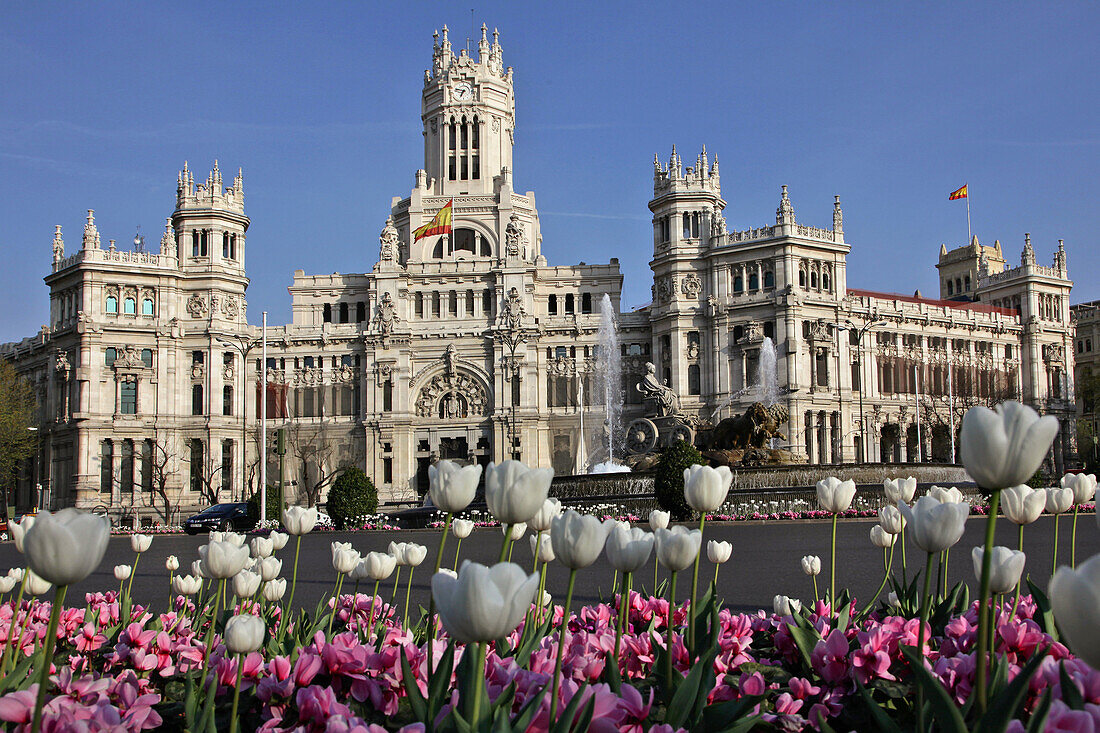 Palacio Comunicaciones (The Palace Of Communications), Plaza De Cibeles, Madrid, Spain