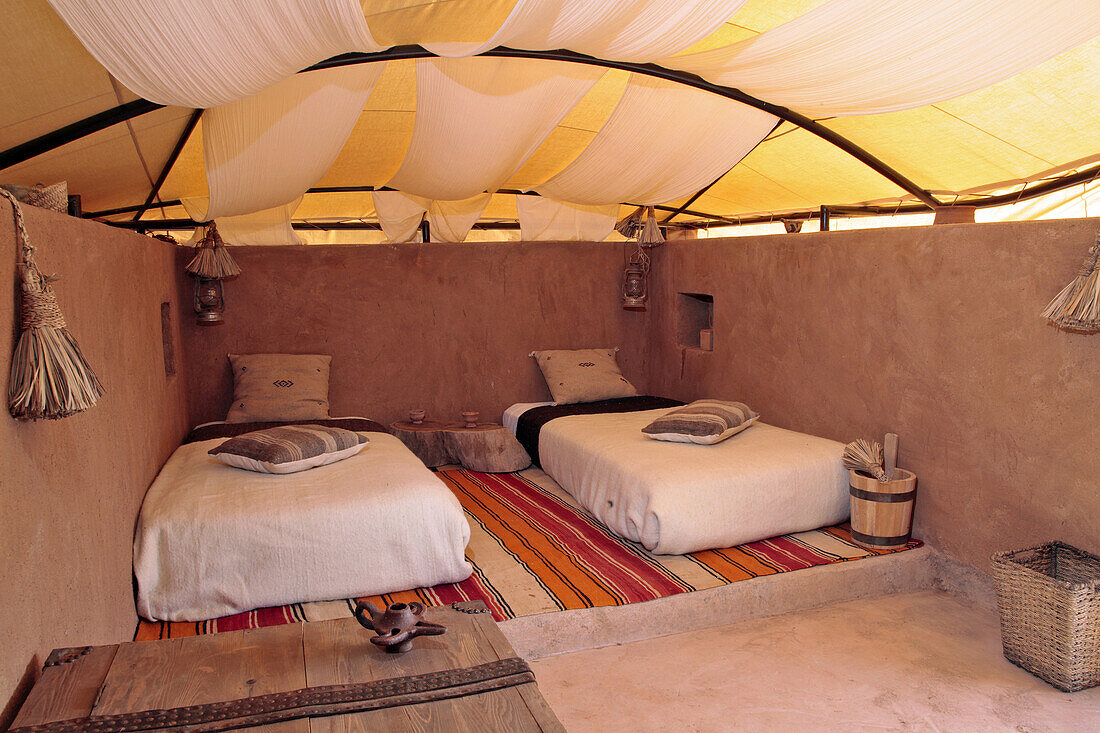 Beds In A Tent Lodge, Terres d'Amanar, Tahanaoute, Al Haouz, Morocco