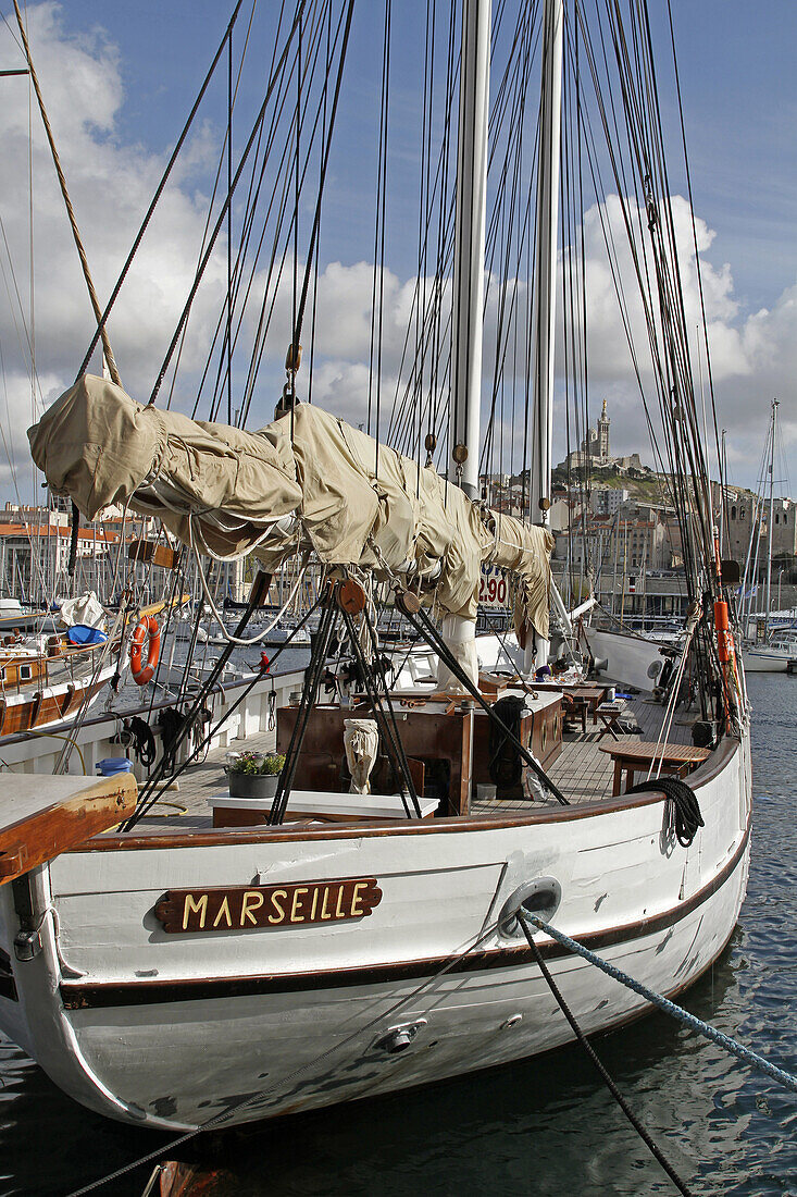 The Boat Ìmarseilleî, Old Port, Marseille, Bouches-Du-Rhone (13), France