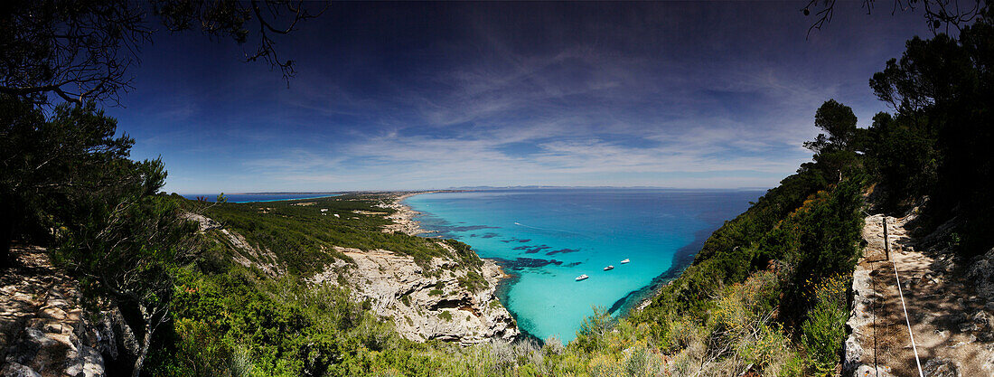 Coastal scenery, Formentera, Balearic Islands, Spain