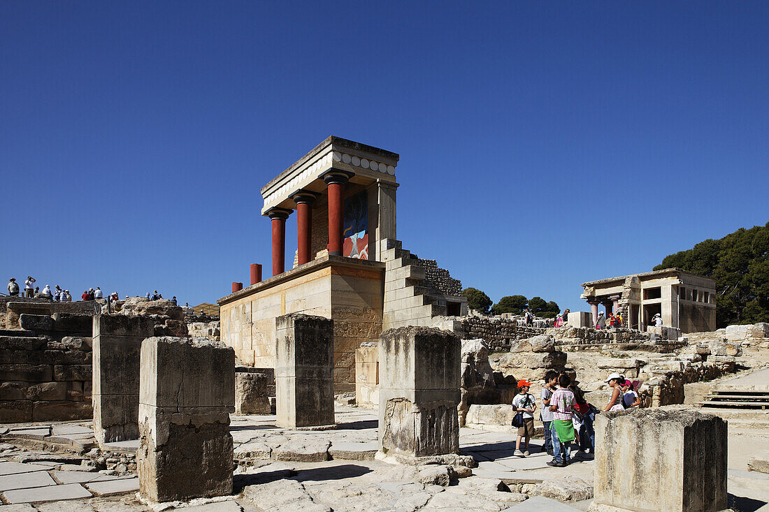 North entrance, Palace of Knossos, Knossos, Crete, Greece