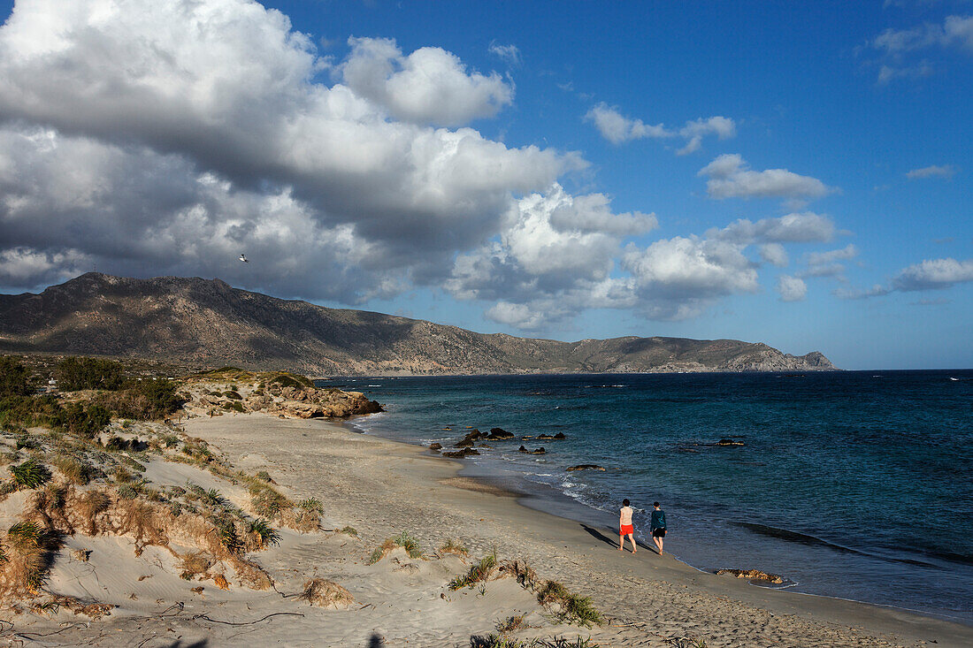 Sandstrand, Falasarna, Phalasarna, Präfektur Chania, Kreta, Griechenland