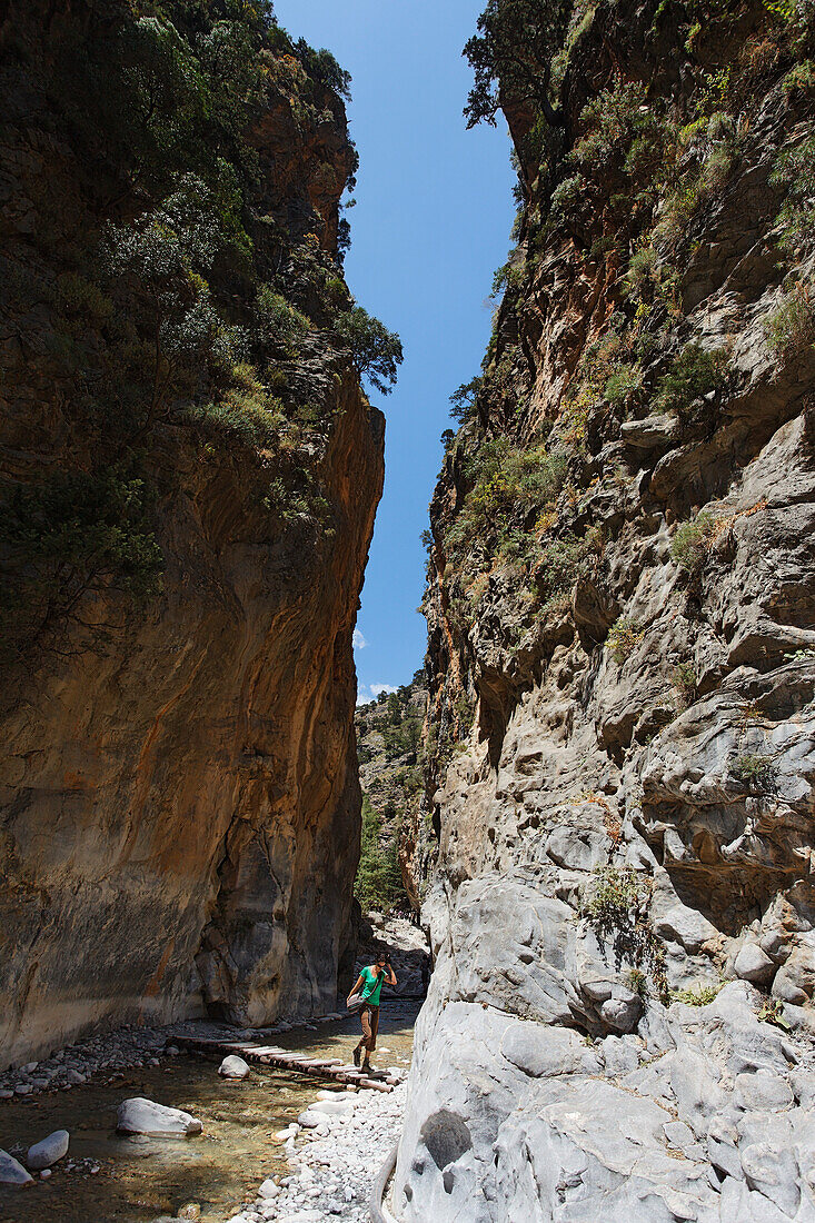 Iron Gate, Samaria Gorge, Chania Prefecture, Crete, Greece