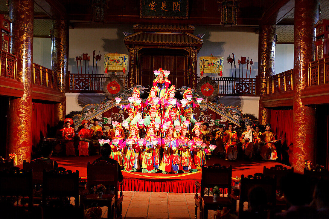 Theater play, Imperial Theater, Citadel, Imperial City, Hue, Trung Bo, Vietnam