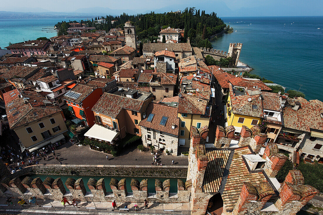 View over Sirmione, Lake Garda, Veneto, Italy