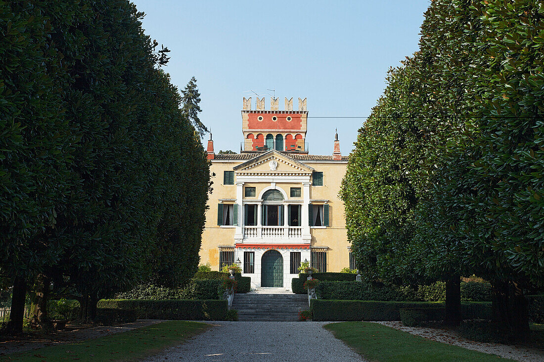 Historical building, Garda, Lake Garda, Veneto, Italy