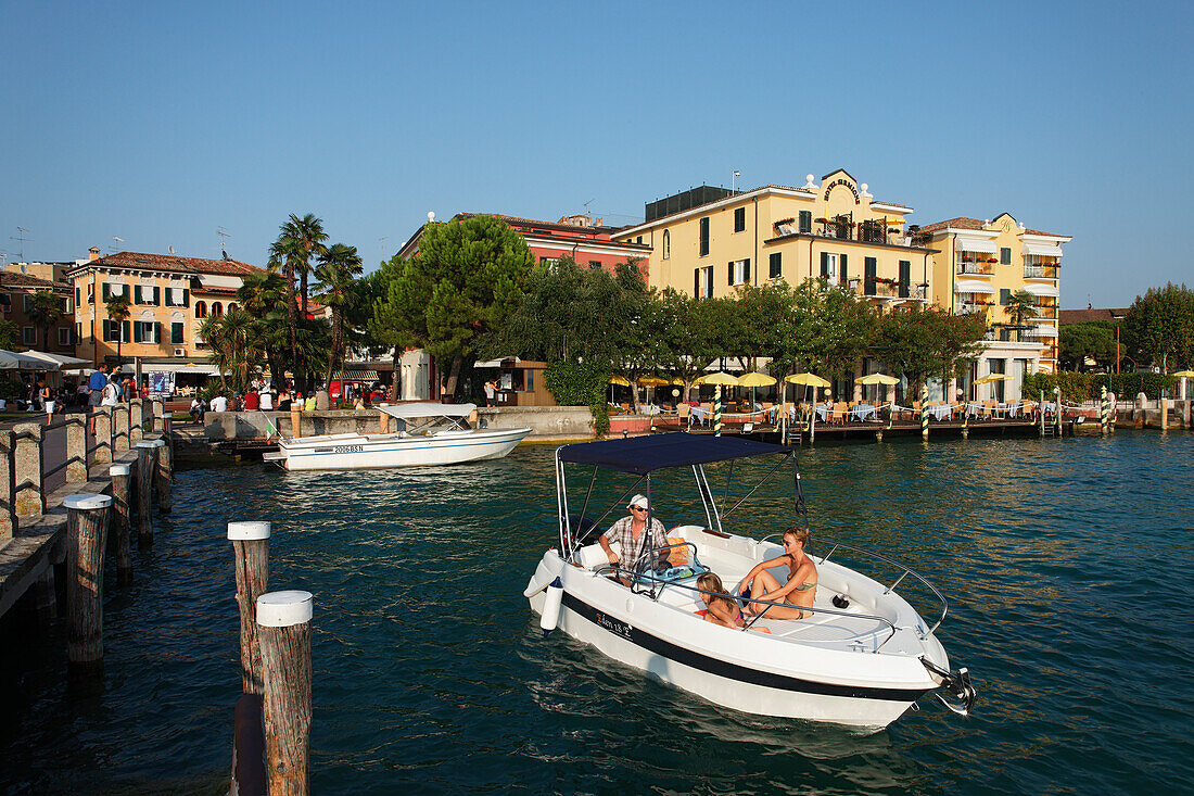 Pier, Sirmione, Lake Garda, Veneto, Italy