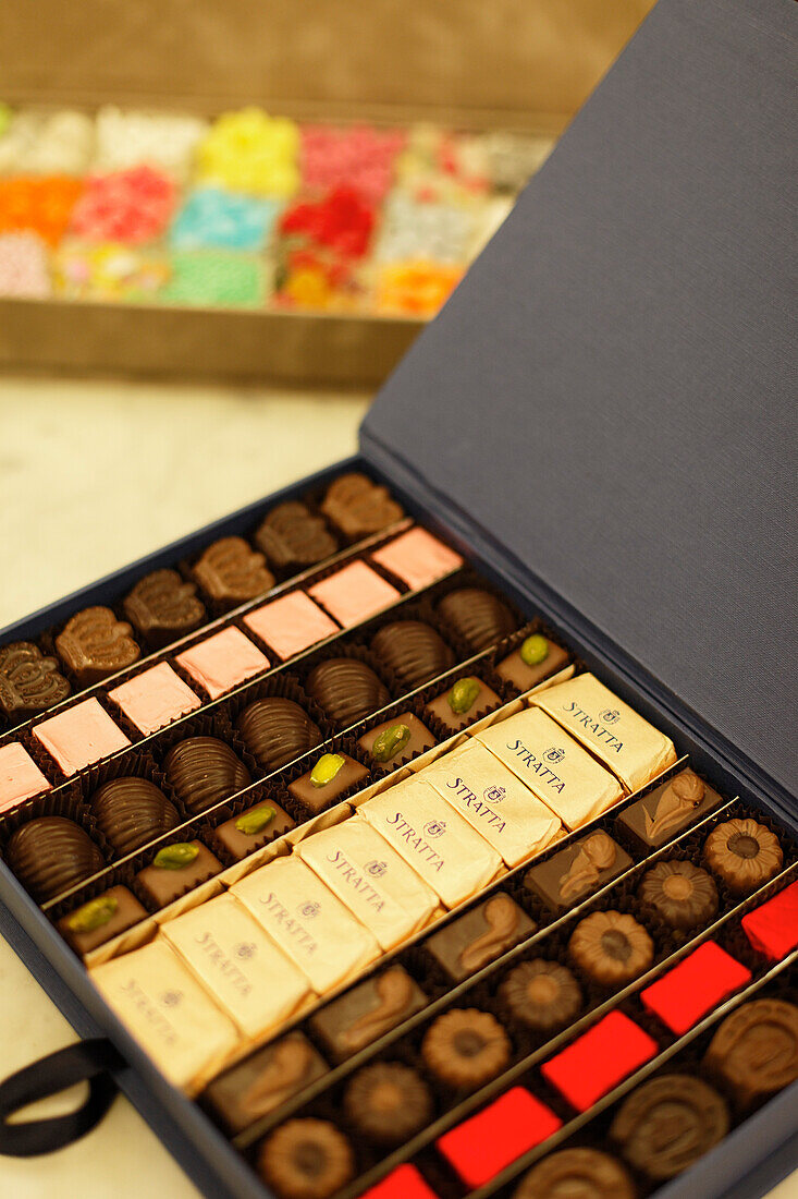 Chocolates Gianduiotti, Stratta, Turin, Piedmont, Italy