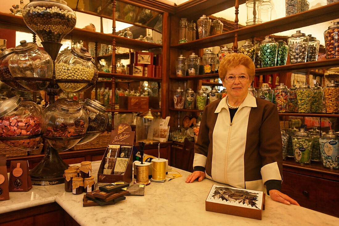 Pasticceria Barbero, Sales assistant, Chocolate Shop, Bra, Piedmont, Italy