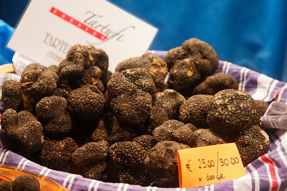 Black Truffles, Truffle Fair, Alba, Langhe, Piedmont, Italy