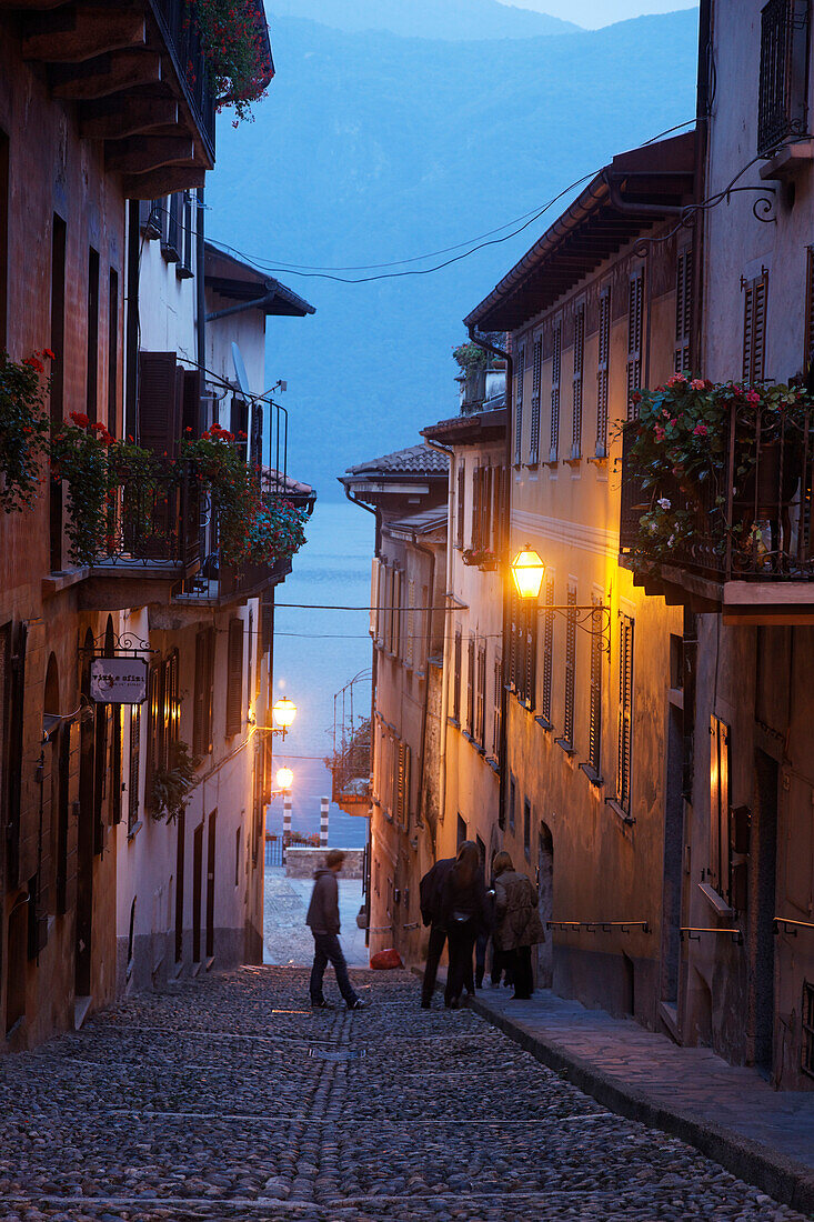 Alley, Cannobio, Lago Maggiore, Piedmont, Italy