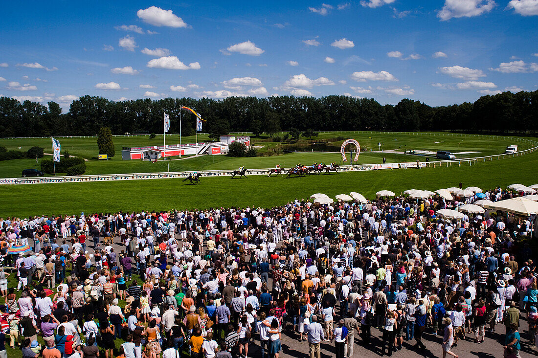 Racecourse, Daglfing, Munich, Bavaria, Germany