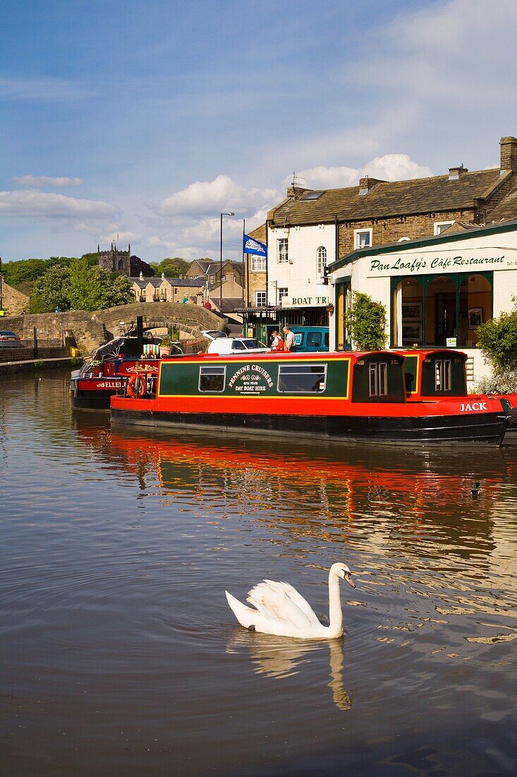 Canal Basin Skipton North Yorkshire England