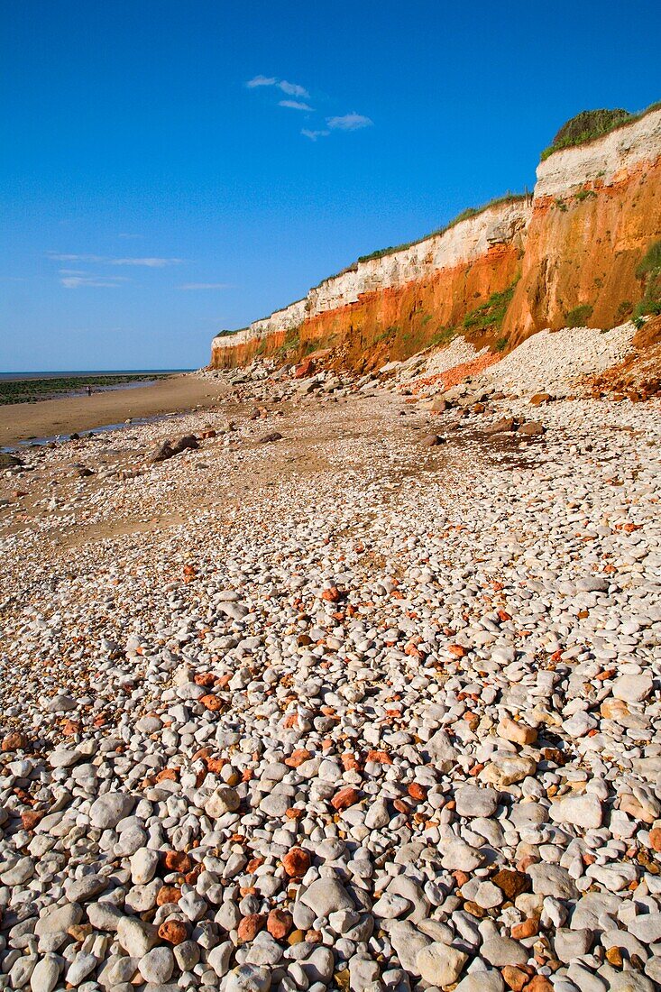 Colourful Hunstanton Cliffs Norfolk England