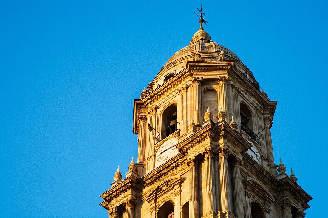 The Cathedral Bell Tower Malaga Spain