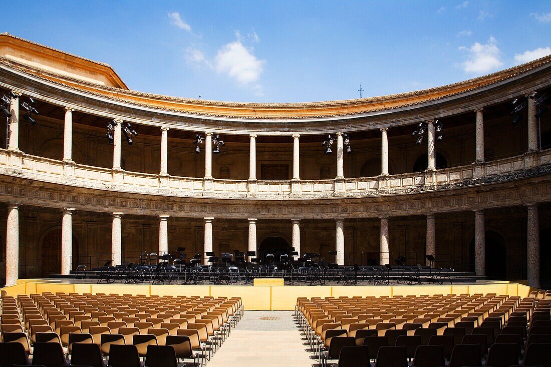 Palacio de Carlos V Ready for a Concert Alhambra Palace Granada