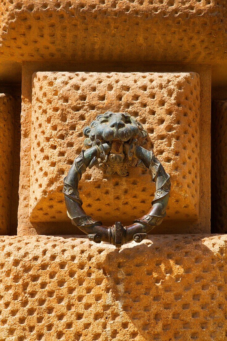 Lion Ornament Detail at Palacio de Carlos V Alhambra Palace Granada Spain