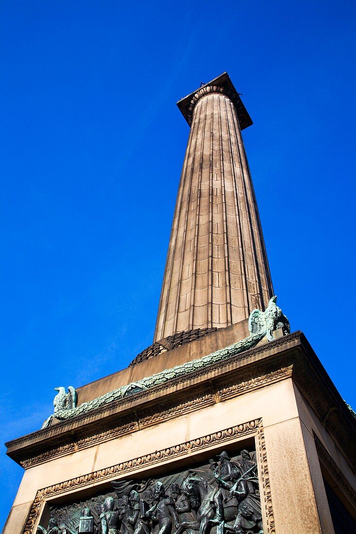 Wellington Column in William Brown Street Liverpool Merseyside England