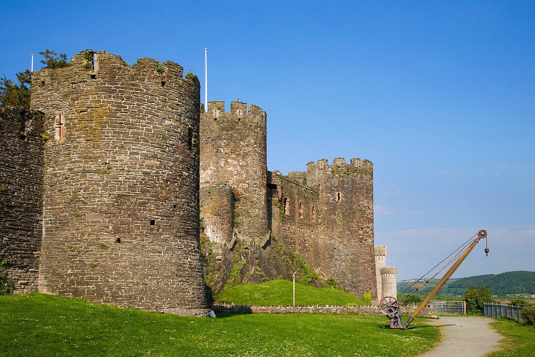 Towers of Conway Castle Conway Wales
