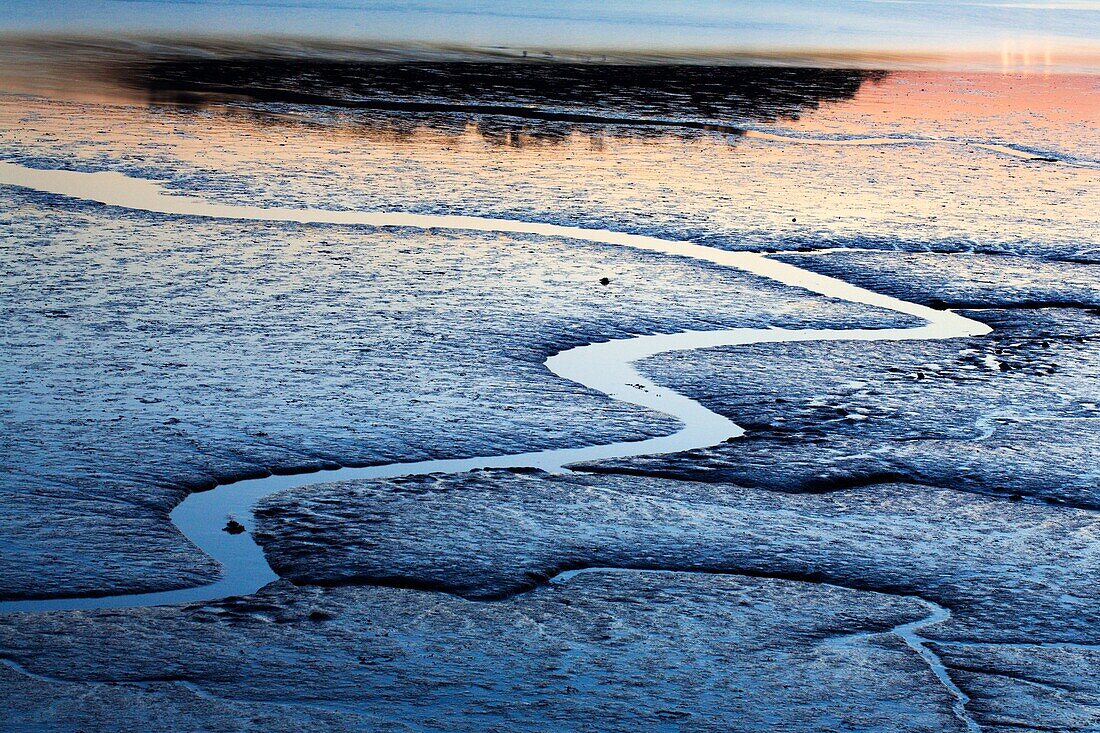 Sunset Reflections in the Conway Estuary Conway Wales