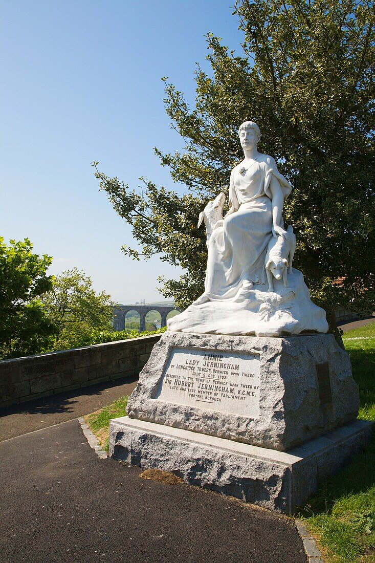 Annie Lady Jerningham Statue Berwick upon Tweed Northumberland England
