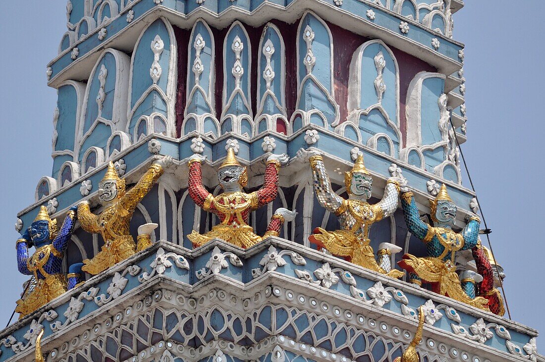 Bangkok (Thailand): Buddhist architecture at the Wat Phra Kaew