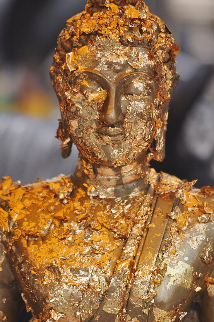 Bangkok (Thailand): a Buddha's statue at the Wat Phra Kaew