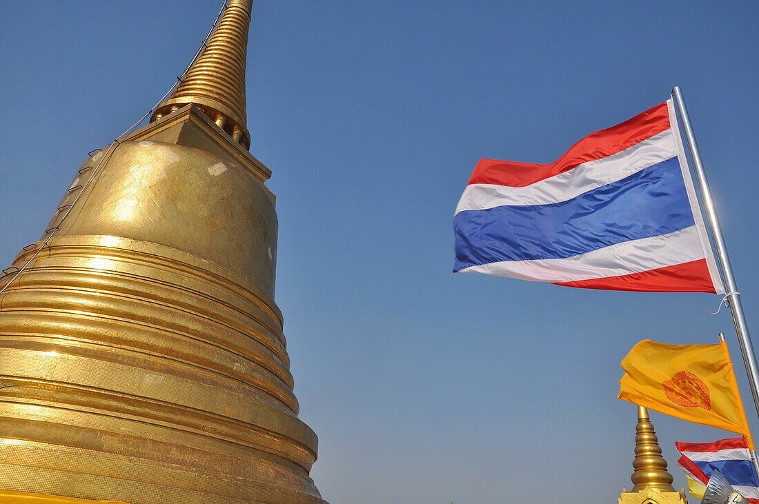 Bangkok (Thailand): the pagoda on the top of the Golden Mount