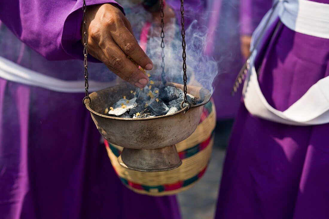 Guatemala, Antigua, Holy week, incense holder